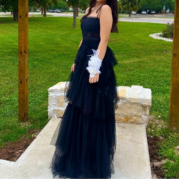 Betsy & Adam Tier Prom Dress - Picture 3 of 5